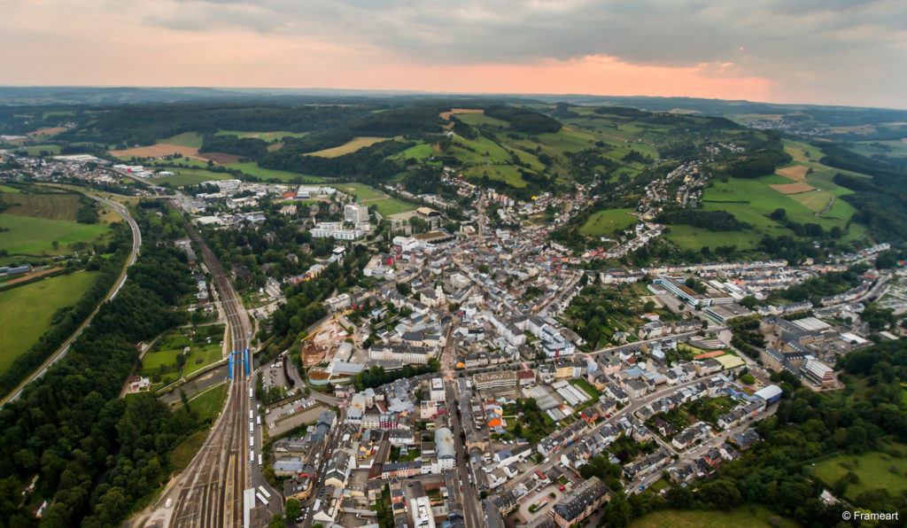 Vue aérienne d'Ettelbruck